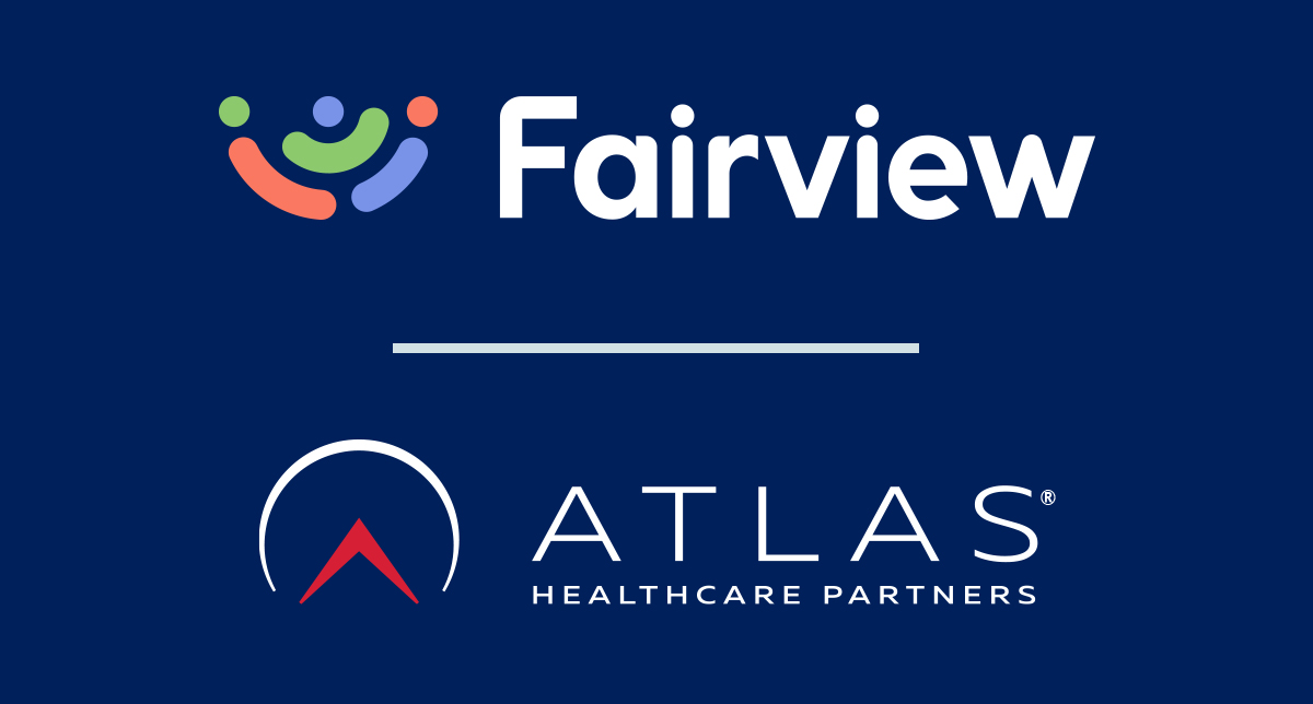 Fairview Health Services Logo and Atlas Healthcare Partners Logo